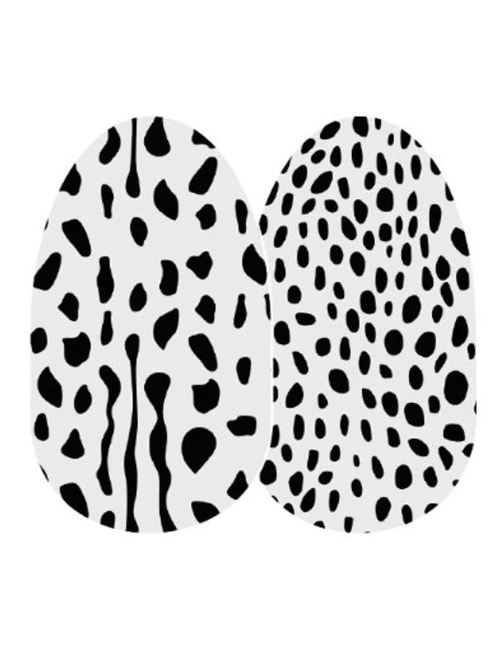Color Street PURR DIEM Clear Overlay Black & Clear Animal Print Nail Strips Set